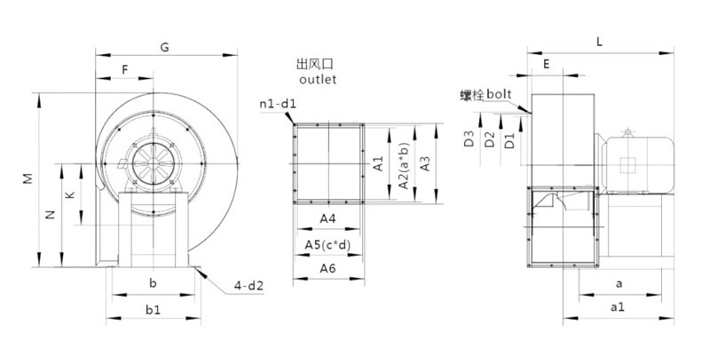 不锈钢通风机安装图